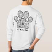 ロットワイラーレコードメンズロングソールTシャツ（QR付き） Tシャツ (裏面)