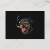 ロットワイラー付き葉巻アビエーターサングラス 名刺 (正面)