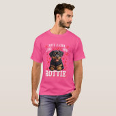 ロットワイラー大好き女子 ロッティー 犬ママ Tシャツ (正面フル)