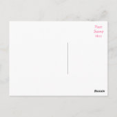 ロットワイラー子犬あいさつ葉書 – 空白の ポストカード (裏面)