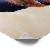 ロットワイラー子犬芸術的ペットポートレート ポスター (角)