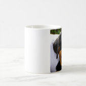 ロットワイラー子犬顔犬かわいい コーヒーマグカップ (中央)