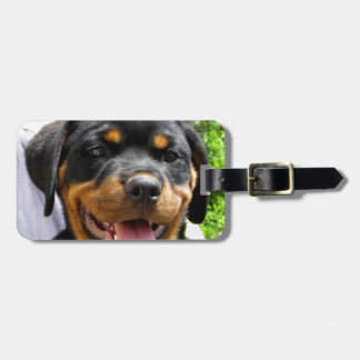 ロットワイラー子犬顔犬かわいい ラゲッジタグ