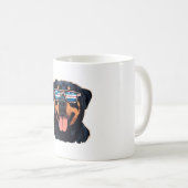 ロットワイラー子犬 コーヒーマグカップ (正面右)