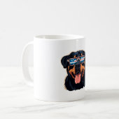 ロットワイラー子犬 コーヒーマグカップ (正面左)
