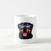 ロットワイラー子犬 コーヒーマグカップ (中央)