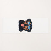 ロットワイラー子犬 ヨガマット (正面(横))