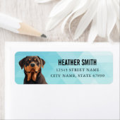 ロットワイラー差出人住所ラベル ラベル (インサイチュ)