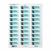 ロットワイラー差出人住所ラベル ラベル (フルシート)