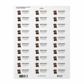 ロットワイラー差出人住所ラベル ラベル (フルシート)