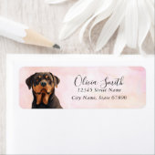 ロットワイラー差出人住所ラベル ラベル (インサイチュ)