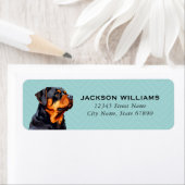 ロットワイラー差出人住所ラベル ラベル (インサイチュ)