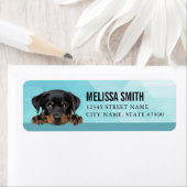 ロットワイラー差出人住所ラベル ラベル (インサイチュ)