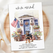 ロットワイラー愛国パーソナライズされた愛犬の移動 案内状