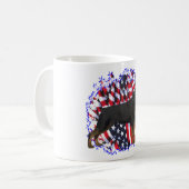 ロットワイラー愛国者 コーヒーマグカップ (正面左)