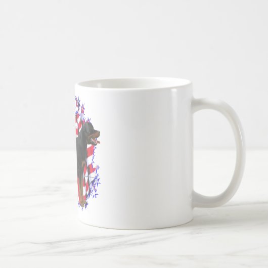 ロットワイラー愛国者 コーヒーマグカップ (右)