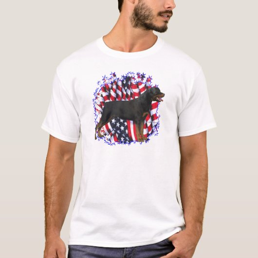 ロットワイラー愛国者 Tシャツ (正面)