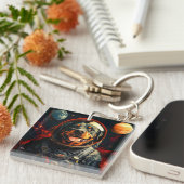 ロットワイラー探索 キーホルダー (正面右)