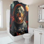 ロットワイラー探索 シャワーカーテン (インサイチュ)