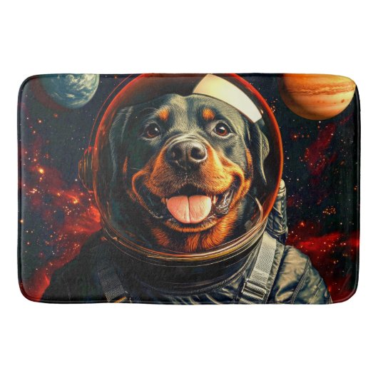 ロットワイラー探索 バスマット (正面)