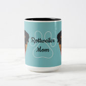 ロットワイラー母 ツートーンマグカップ (中央)