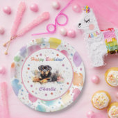 ロットワイラー水彩紙プレート ペーパープレート (パーティー)