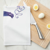 ロットワイラー水彩 キッチンタオル (四つ折り)