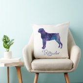 ロットワイラー水彩 クッション (椅子)