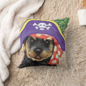 ロットワイラー海賊 クッション (ブランケット)