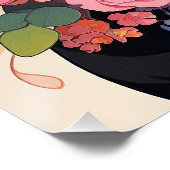 ロットワイラー犬と花005 – テーラージュエル ポスター (コーナー)