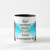ロットワイラー犬の忠実な友人 マグカップ (中央)