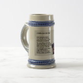 ロットワイラー犬の父の詩 ビールジョッキ (正面左)