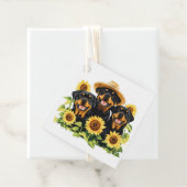 ロットワイラー犬ひまわりの花 フェイバータグ (インサイチュ)