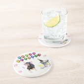 ロットワイラー犬ハッピーニューイヤー コースター (側面)