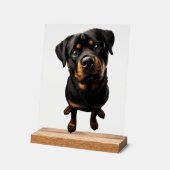 ロットワイラー犬 アクリルサイン (傾斜)