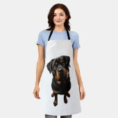 ロットワイラー犬 エプロン (着用した状態)