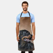 ロットワイラー犬 エプロン (着用した状態)
