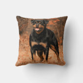 ロットワイラー犬 クッション (裏面)