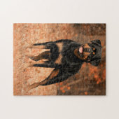 ロットワイラー犬 ジグソーパズル (横)