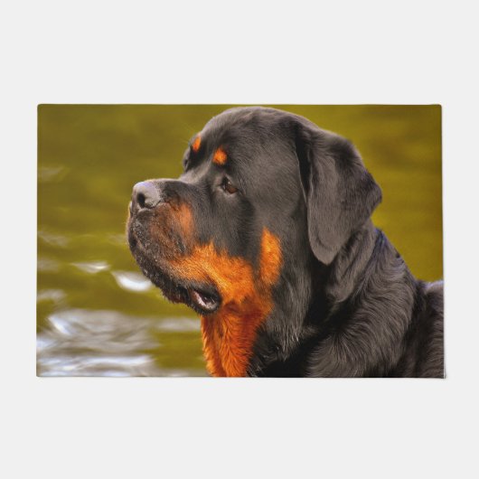 ロットワイラー犬 ドアマット (正面)