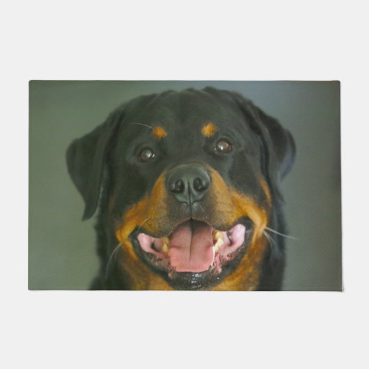 ロットワイラー犬 ドアマット (正面)