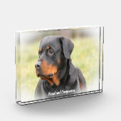 ロットワイラー犬 フォトブロック (左)