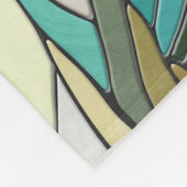 ロットワイラー犬 – モザイクアート フリースブランケット (角)