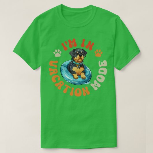 ロットワイラー犬 Tシャツ (デザイン正面)
