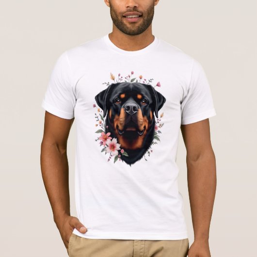 ロットワイラー犬 Tシャツ (正面)