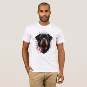 ロットワイラー犬 Tシャツ (正面フル)