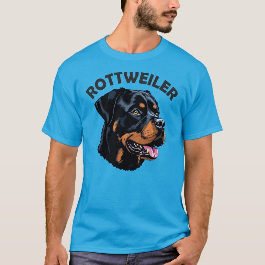 ロットワイラー犬 Tシャツ (正面)