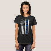 ロットワイラー米国国旗 Tシャツ (正面フル)