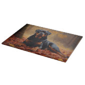 ロットワイラー紅葉秋インスパイア カッティングボード (角)