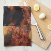 ロットワイラー紅葉秋インスパイア キッチンタオル (四つ折り)